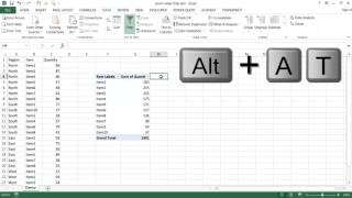 Turn on Filtering for the Values Area of a Pivot Table [upl. by Eleda771]