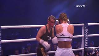 Elina Tissen vs Nina Meinke  GBU Womens International Boxing Federation World Featherweight Title [upl. by Georgy]