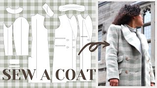 DIY Wool Coat Sew it Professionally from Scratch  LYDIA NAOMI [upl. by Ttekcirc]