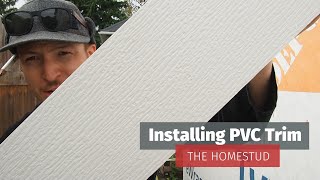 Installing PVC trim at The Everything Garage Part 8 [upl. by Shaylyn]