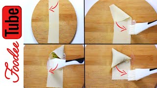 Best Way to Fold Samosa  Easy For Beginners [upl. by Salguod]