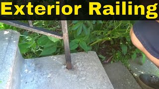 How To Fix A Loose Exterior RailingTutorial [upl. by Harrad]