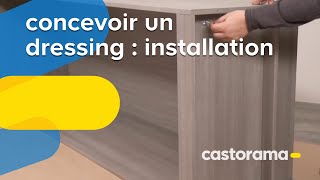 Concevoir un dressing  installation Castorama [upl. by Imorej22]