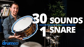 30 Snare Drum Sounds  No Tuning [upl. by Farr]