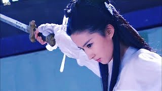 Yifei Liu  Fascinating Fight Scenes in Condor Heroes  刘亦菲《神雕侠侣》小龙女打戏混剪 [upl. by Kaylee]