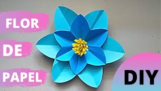 COMO HACER FLOR DE PAPEL GIGANTE FÁCIL Y RÁPIDO  HOW TO MAKE FLOWER PAPER FLOWER EASY AND FAST [upl. by Earazed]