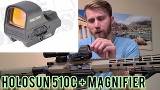 Best Optic Holosun 510c Elite Green  Holosun HM3X Magnifier Review [upl. by Halonna]