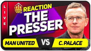 RANGNICK PRESS CONFERENCE REACTION MANCHESTER UNITED vs Crystal Palace [upl. by Imrots457]