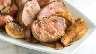 Perfect Pork Tenderloin with Apples Recipe [upl. by Acinoda664]