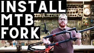 HOW TO Install a Mountain Bike Fork  Marzocchi BOMBER Z2  Project Trifox [upl. by Eikcuhc62]