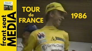 Cycling Tour de France 1986  LeMond Attacks Hinault in the Alps  Part 4 of 8 [upl. by Anivek]