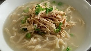 Korean Chicken Noodle Soup from Scratch Kalguksu 칼국수 [upl. by Spielman]