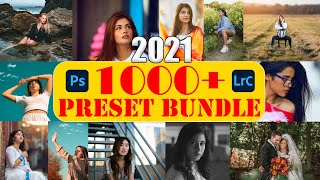 2021 PRESETS BUNDLE  ALL IN ONE  1000 PRESETS FOR PHOTOSHOP AND LIGHTROOM FREE [upl. by Kohl]