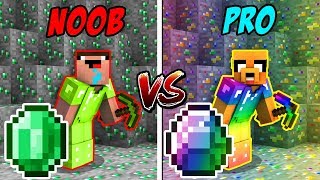 MINECRAFT NOOB VS PRO ¡EN BUSCA DE LA ESMERALDA LEGENDARIA 💎😱 EntreDimensiones Ep 4 [upl. by Ehrsam]