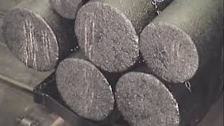 The processing process of graphite electrode [upl. by Nylave]