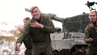 Hæren danser BlimE dansen 2019Norwegian army dancing to quotMore than enoughquot kids friendship dance [upl. by Nirrek]