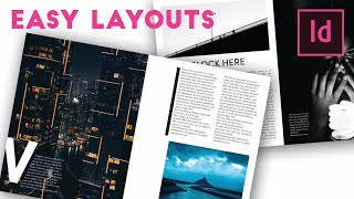 How to make BEAUTIFUL and EASY InDesign Layouts in 9 minutes Episode 1 [upl. by Nylasoj903]