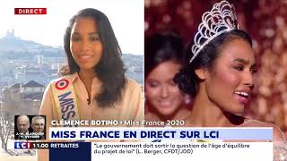 Clémence Botino Miss France 2020 sur LCI [upl. by Palma36]