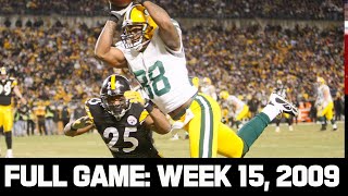 Rodgers amp Roethlisberger Shoot Out Packers vs Steelers Week 15 2009 Full Game [upl. by Osrick]