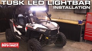 How To Install the Tusk LED Light Bar on a UTV [upl. by Aleirbag]