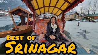 SRINAGAR Things To Do In Winters  Shikara Houseboat Local Food Shopping  English Subtitles [upl. by Llerdnam]