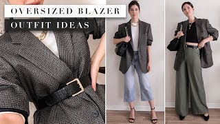 What to Wear With an Oversized Blazer Outfit Ideas From Your Capsule Wardrobe  by Erin Elizabeth [upl. by Casie461]