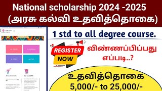 How to Apply National scholarship 2024 2025  NSP APPLY ONLINE [upl. by Sheree]