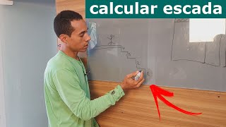 Calculo basico de escada [upl. by Atteuqahs252]