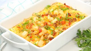 Easy Breakfast Casserole  Delicious Weekend Brunch Recipe [upl. by Nolaj337]