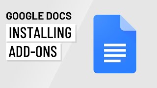 Google Docs Installing Addons [upl. by Hilar]