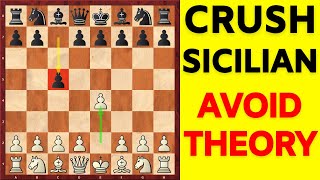 Solid Chess Opening Against the Sicilian Defense  Avoid ALL Theories [upl. by Ballinger]