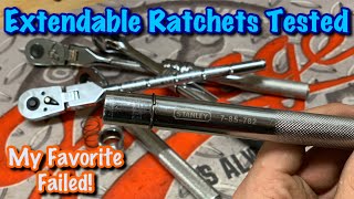 Stanley Husky Duralast Harbor Freight Extendable Ratchets Tested [upl. by Ellennahs256]