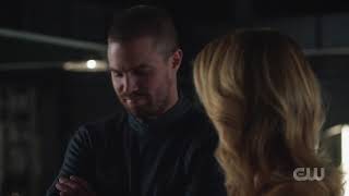 Laurel guesses Felicity is pregnant Arrow s07e14 [upl. by Sorvats]