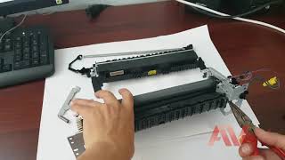 HP laserjet Pro M402dn how to printer fuser unit replace Remove fuser unit HP M402 printer [upl. by Lashar]