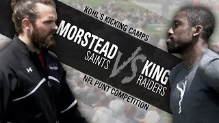 NFL Punter Competition Thomas Morstead Vs Marquette King [upl. by Aivatal274]