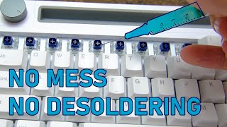 Lubing an entire keyboard in 5 minutes NO MESS [upl. by Dnalevets]