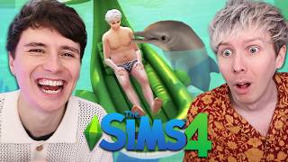 WE GET A PET DOLPHIN  Dan and Phil play The Sims 4 Season 2 18 [upl. by Adna]