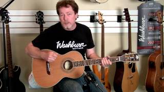 The Washburn WP26SNS Parlor Guitar [upl. by Neslund]