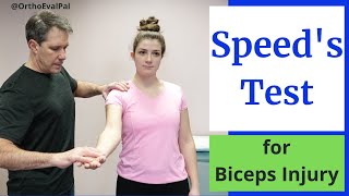 Speeds Test Biceps Tendinitis Test [upl. by Gnanmos753]