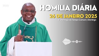 🎙️HOMILIA DIÁRIA  3º Domingo do Tempo Comum  Domingo [upl. by Doxia]