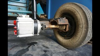 DIY Electric Powerful Truck  Used Dual 2 Motor See How To Make [upl. by Lesley]