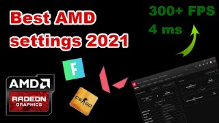 Best AMD Radeon Software Settings 2021  Better FPS and Input Lag [upl. by Samaj209]