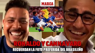 La historia de la fotografía en la que Maldini y Cannavaro intentan frenar a Ronaldo I MARCA [upl. by Htebilil]