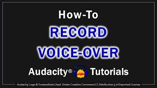 How to Record VoiceOver in Audacity [upl. by Darlene967]