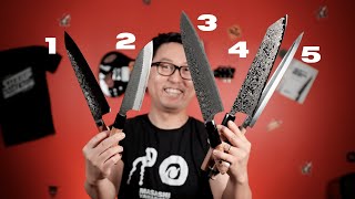 Top 5 Japanese Knives of 2021 [upl. by Tnirb]