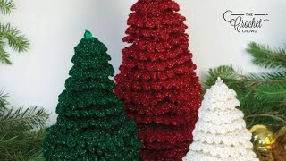 Crochet Christmas Tree Pattern  EASY  The Crochet Crowd [upl. by Aiza]