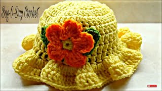 Crochet Easy Baby Toddler Hat  Bag o day Crochet Tutorial 220 [upl. by Eile]