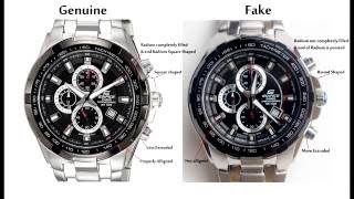 Casio Edifice EF539D1AV Genuine vs Fake [upl. by Enak]