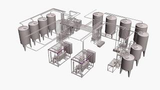 Pasteurization UHT  HTST Cleaning in Place  CIP  Process System [upl. by Gregory]