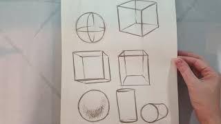 How To Sketch Basic Geometric Shapes [upl. by Witty]